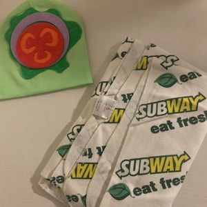 New Born Baby Halloween Costume Subway Swaddle Wrap Set